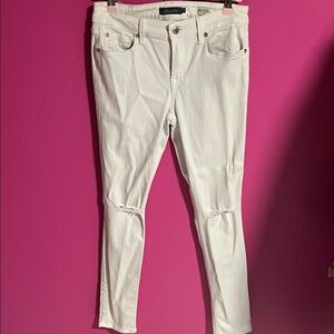 Level 99 White Skinny Jeans
